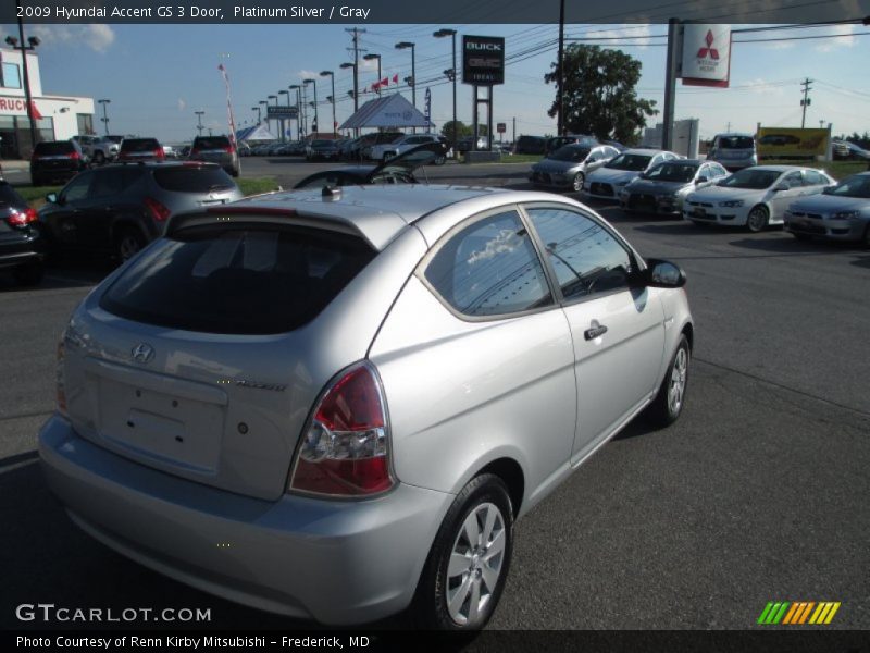 Platinum Silver / Gray 2009 Hyundai Accent GS 3 Door