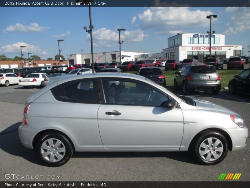 Platinum Silver / Gray 2009 Hyundai Accent GS 3 Door