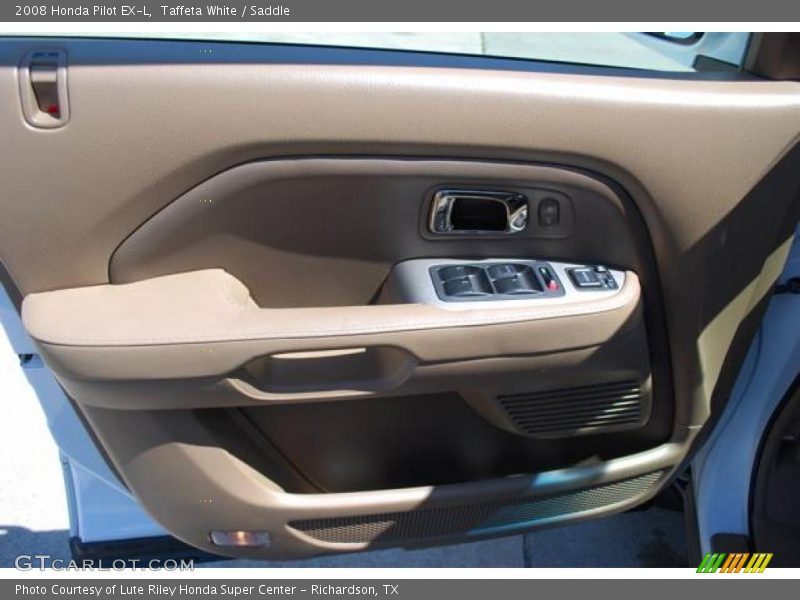 Taffeta White / Saddle 2008 Honda Pilot EX-L