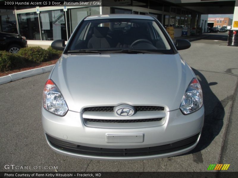 Platinum Silver / Gray 2009 Hyundai Accent GS 3 Door