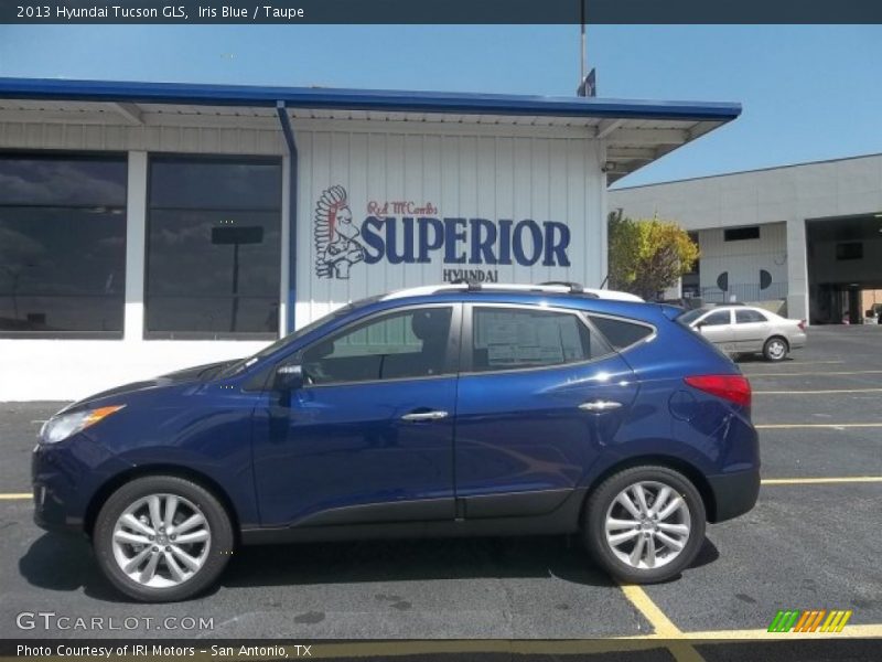 Iris Blue / Taupe 2013 Hyundai Tucson GLS