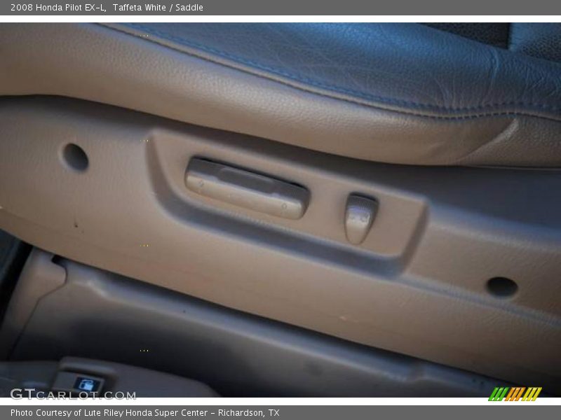 Taffeta White / Saddle 2008 Honda Pilot EX-L