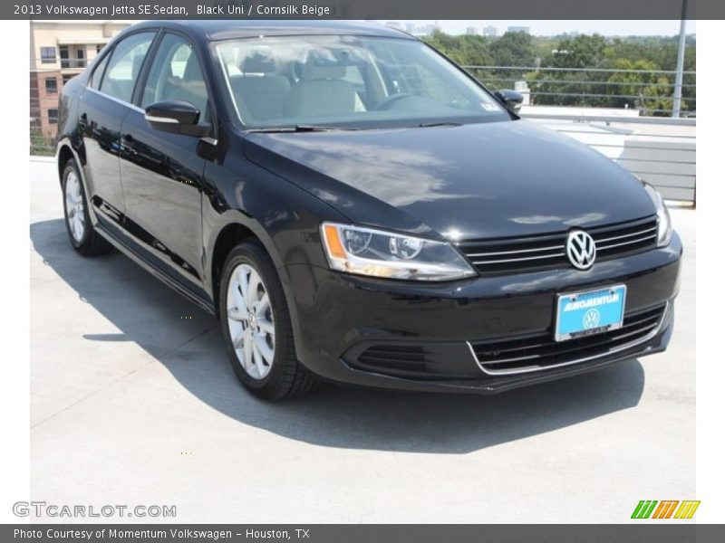 Black Uni / Cornsilk Beige 2013 Volkswagen Jetta SE Sedan