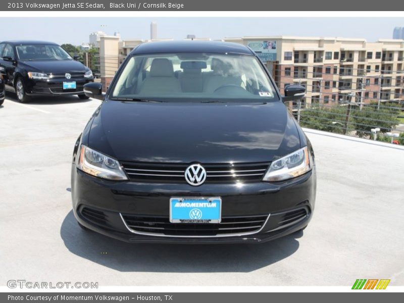 Black Uni / Cornsilk Beige 2013 Volkswagen Jetta SE Sedan