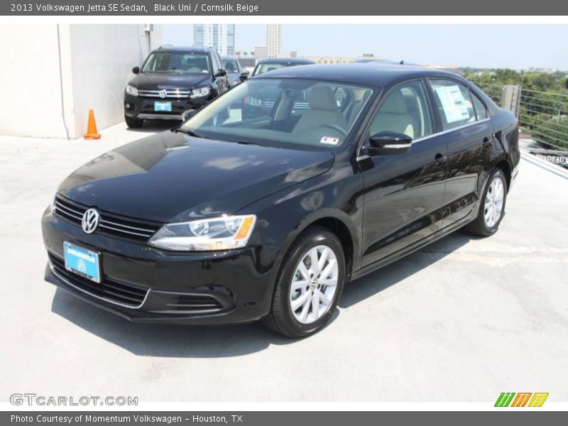 Black Uni / Cornsilk Beige 2013 Volkswagen Jetta SE Sedan