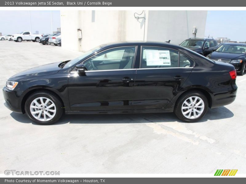 Black Uni / Cornsilk Beige 2013 Volkswagen Jetta SE Sedan