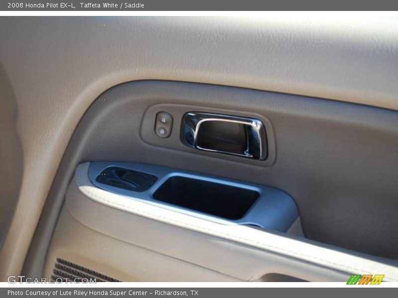 Taffeta White / Saddle 2008 Honda Pilot EX-L