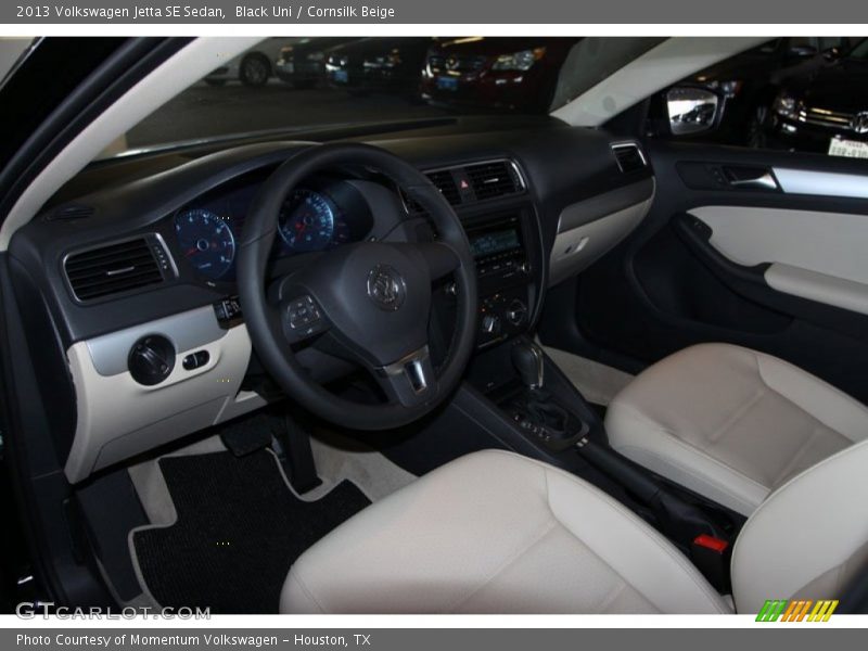 Black Uni / Cornsilk Beige 2013 Volkswagen Jetta SE Sedan