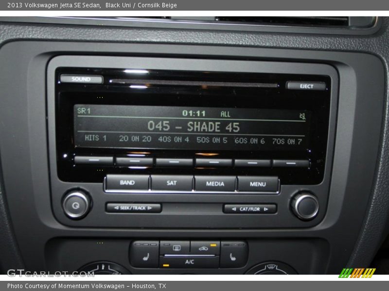 Black Uni / Cornsilk Beige 2013 Volkswagen Jetta SE Sedan