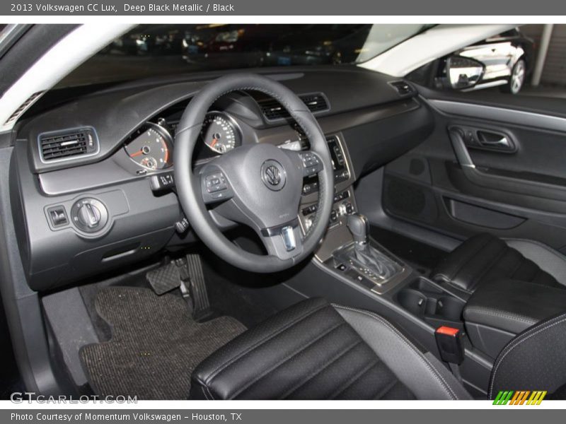 Deep Black Metallic / Black 2013 Volkswagen CC Lux