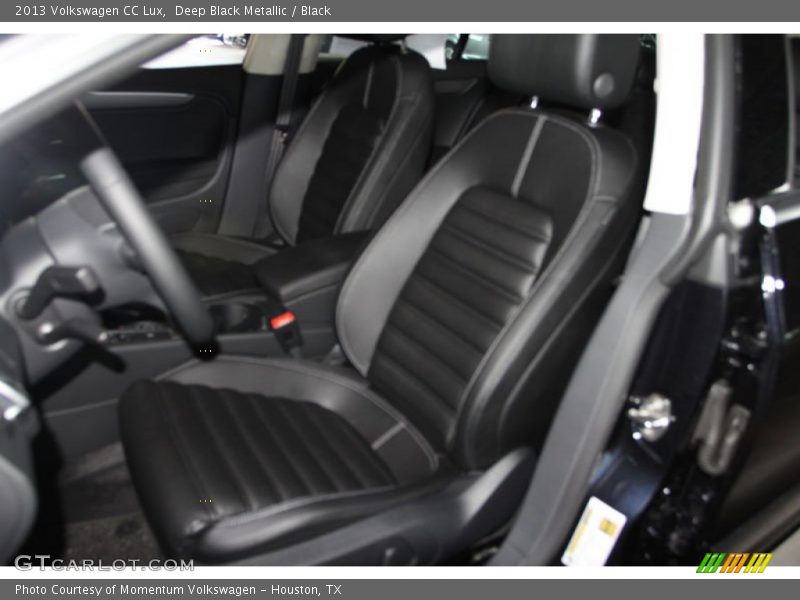 Deep Black Metallic / Black 2013 Volkswagen CC Lux