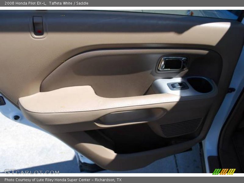 Taffeta White / Saddle 2008 Honda Pilot EX-L