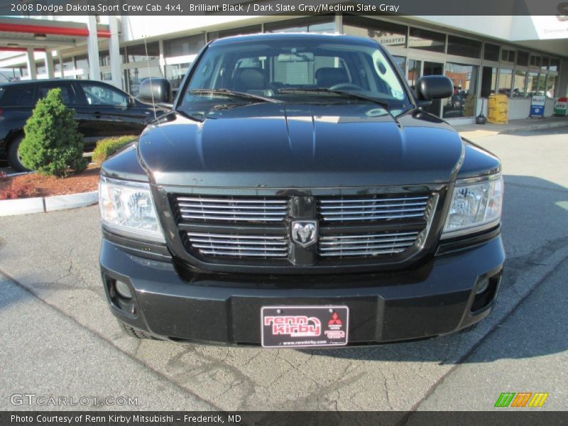 Brilliant Black / Dark Slate Gray/Medium Slate Gray 2008 Dodge Dakota Sport Crew Cab 4x4