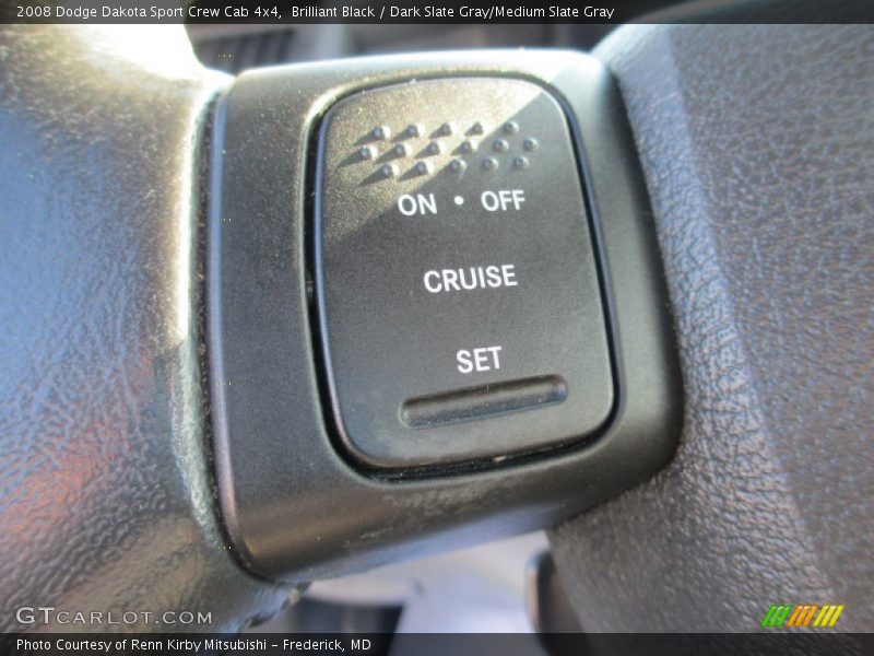 Brilliant Black / Dark Slate Gray/Medium Slate Gray 2008 Dodge Dakota Sport Crew Cab 4x4