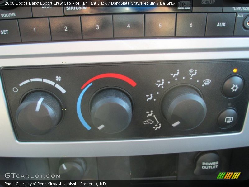 Brilliant Black / Dark Slate Gray/Medium Slate Gray 2008 Dodge Dakota Sport Crew Cab 4x4