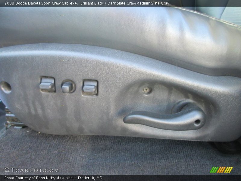 Brilliant Black / Dark Slate Gray/Medium Slate Gray 2008 Dodge Dakota Sport Crew Cab 4x4
