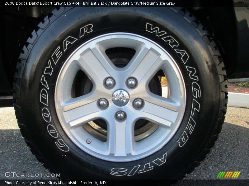 Brilliant Black / Dark Slate Gray/Medium Slate Gray 2008 Dodge Dakota Sport Crew Cab 4x4