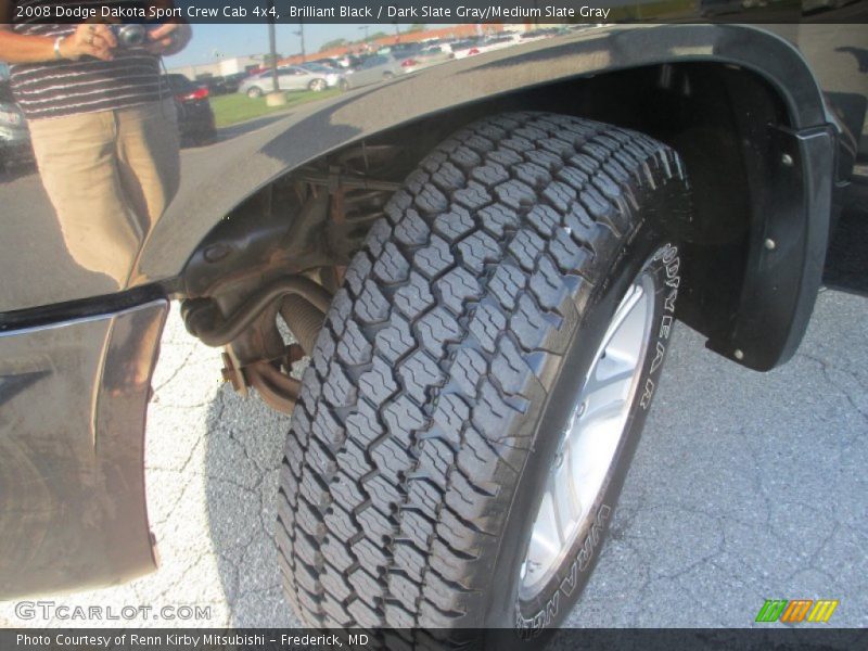 Brilliant Black / Dark Slate Gray/Medium Slate Gray 2008 Dodge Dakota Sport Crew Cab 4x4