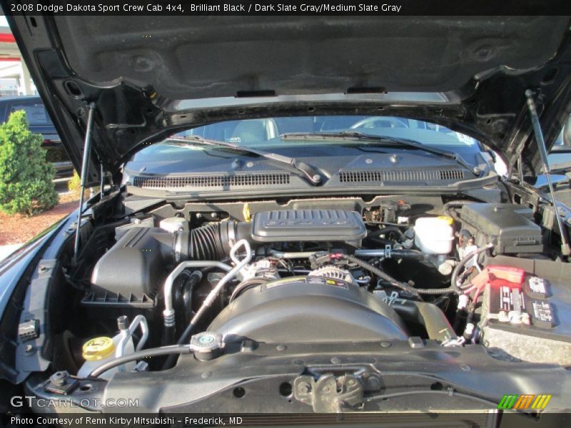 Brilliant Black / Dark Slate Gray/Medium Slate Gray 2008 Dodge Dakota Sport Crew Cab 4x4