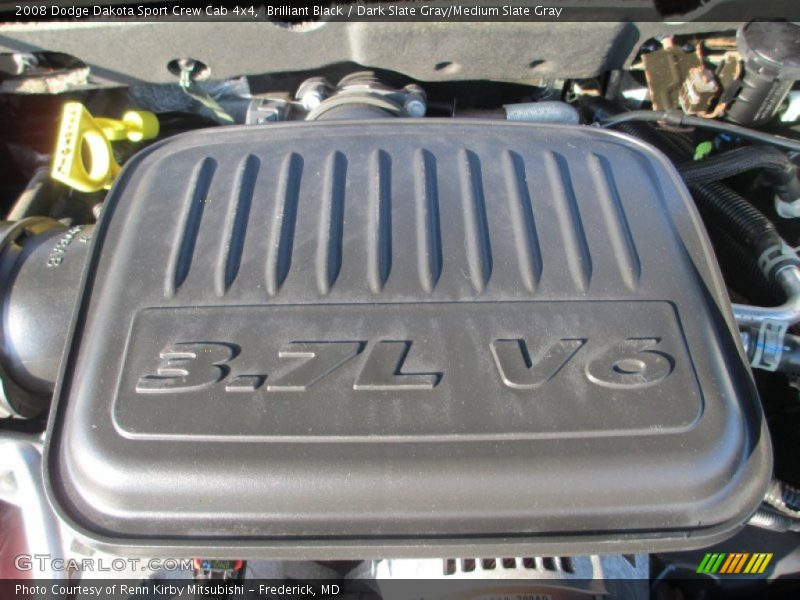 Brilliant Black / Dark Slate Gray/Medium Slate Gray 2008 Dodge Dakota Sport Crew Cab 4x4