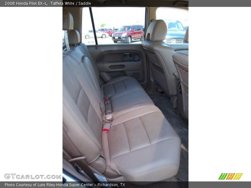 Taffeta White / Saddle 2008 Honda Pilot EX-L