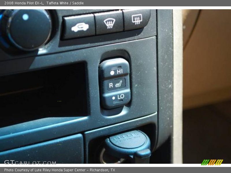 Taffeta White / Saddle 2008 Honda Pilot EX-L