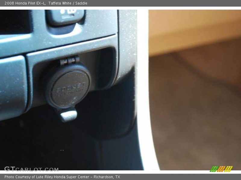 Taffeta White / Saddle 2008 Honda Pilot EX-L