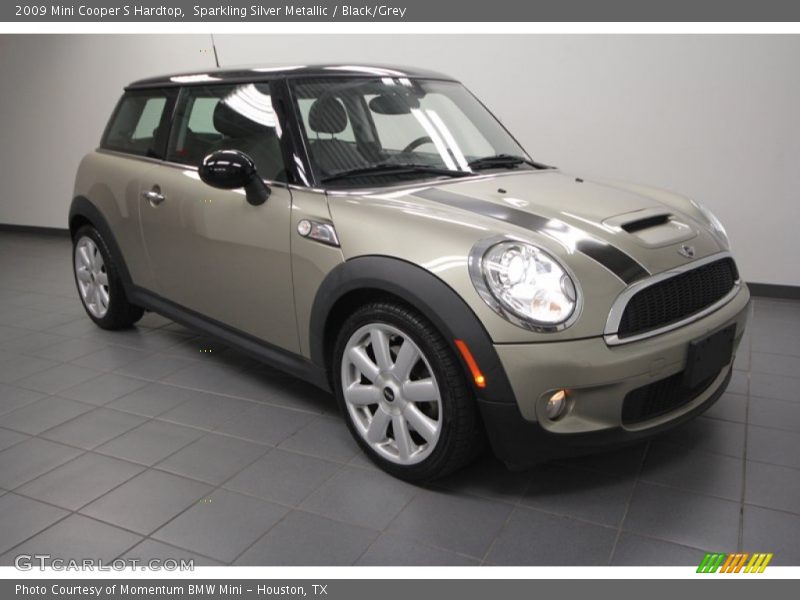 Sparkling Silver Metallic / Black/Grey 2009 Mini Cooper S Hardtop