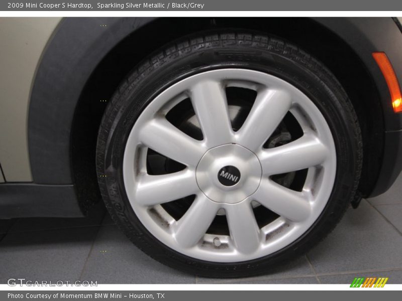 Sparkling Silver Metallic / Black/Grey 2009 Mini Cooper S Hardtop