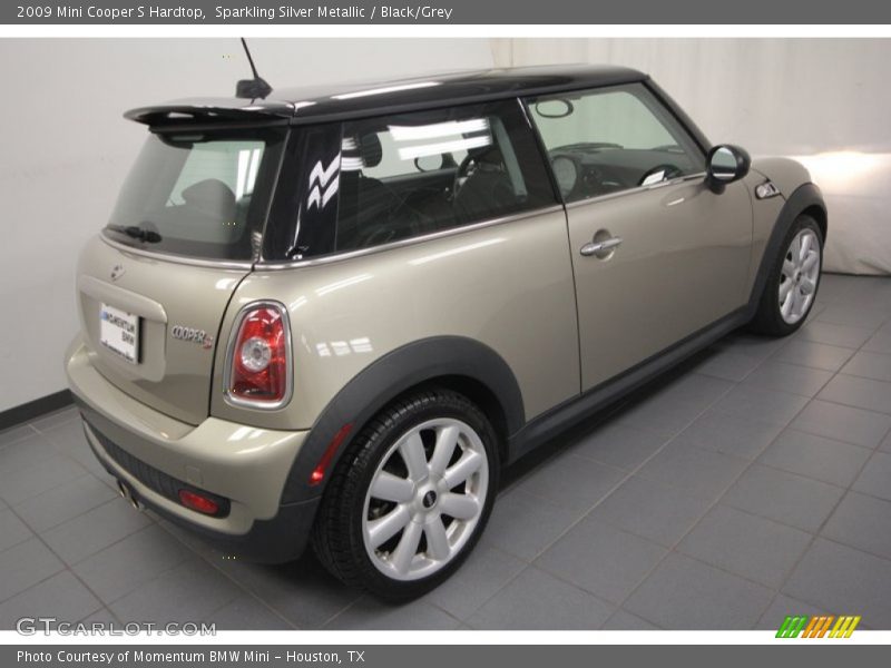Sparkling Silver Metallic / Black/Grey 2009 Mini Cooper S Hardtop