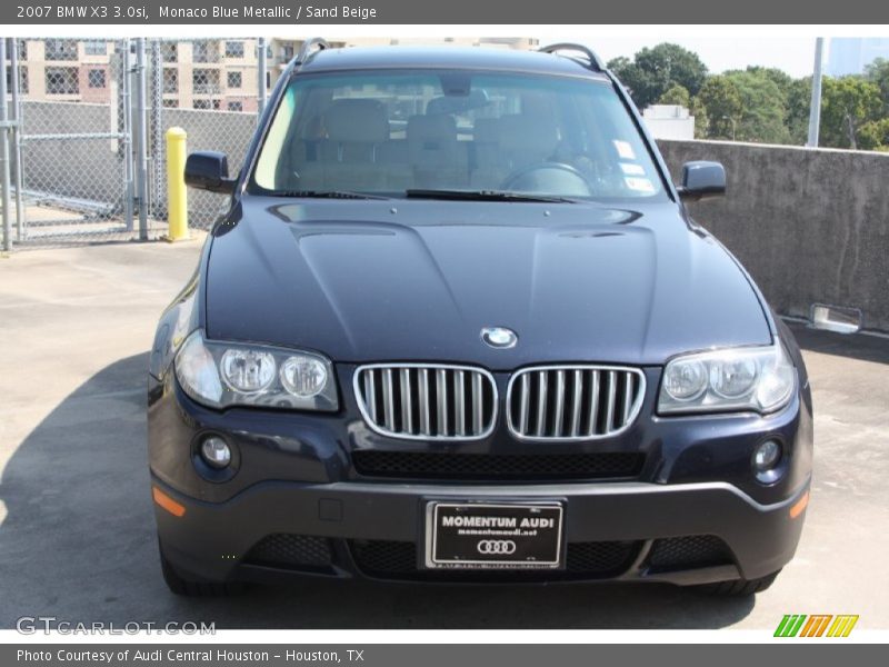 Monaco Blue Metallic / Sand Beige 2007 BMW X3 3.0si