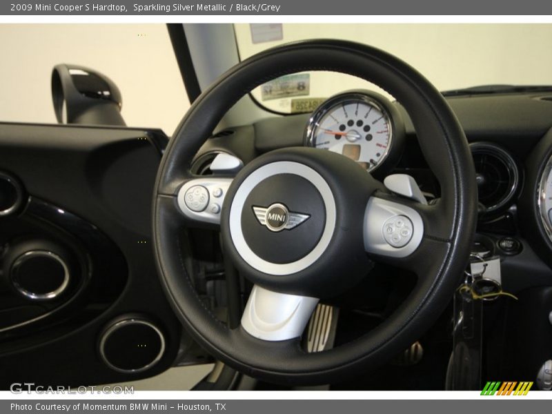 Sparkling Silver Metallic / Black/Grey 2009 Mini Cooper S Hardtop