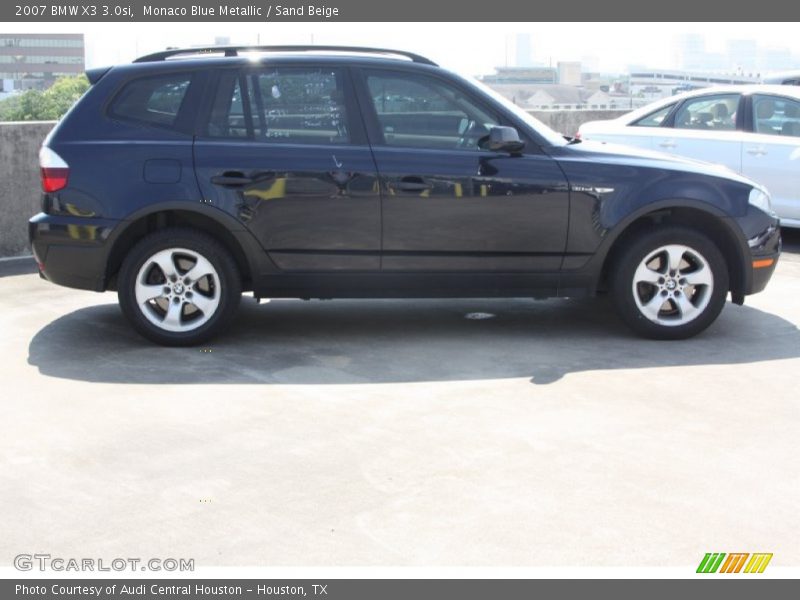 Monaco Blue Metallic / Sand Beige 2007 BMW X3 3.0si