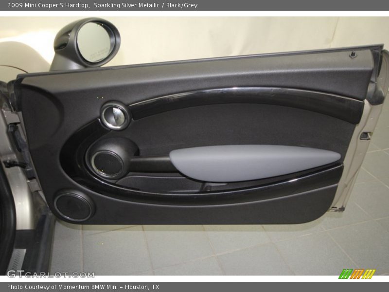 Sparkling Silver Metallic / Black/Grey 2009 Mini Cooper S Hardtop