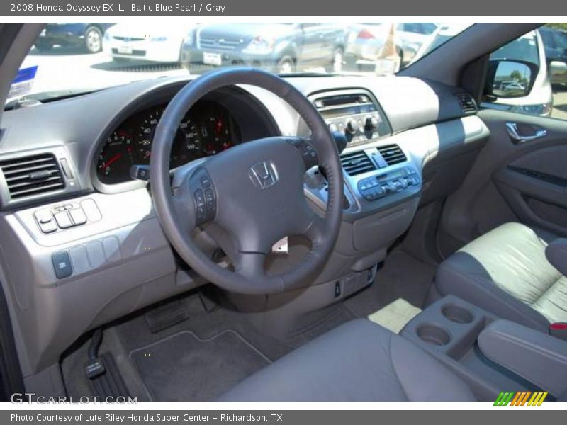 Baltic Blue Pearl / Gray 2008 Honda Odyssey EX-L