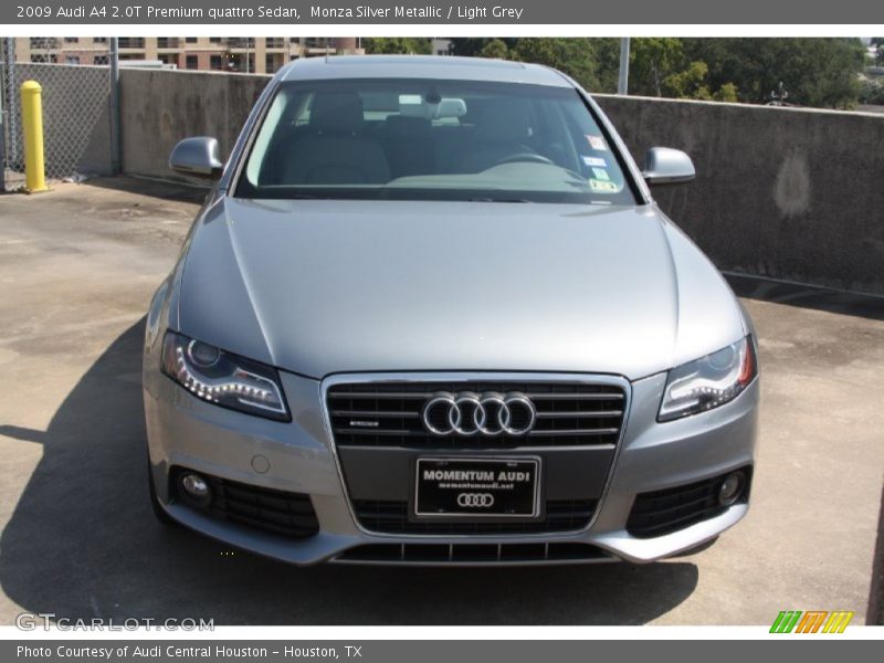 Monza Silver Metallic / Light Grey 2009 Audi A4 2.0T Premium quattro Sedan