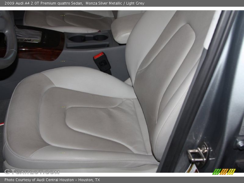 Monza Silver Metallic / Light Grey 2009 Audi A4 2.0T Premium quattro Sedan