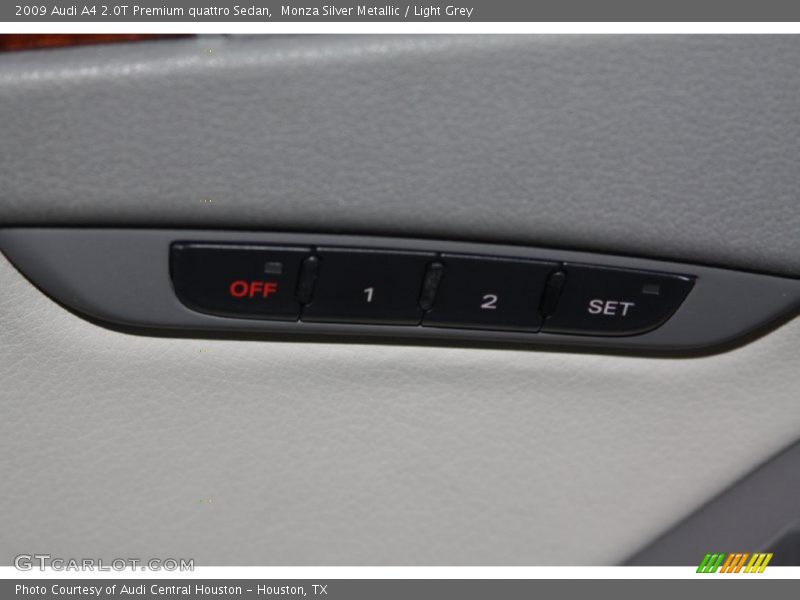 Monza Silver Metallic / Light Grey 2009 Audi A4 2.0T Premium quattro Sedan