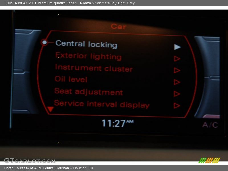 Monza Silver Metallic / Light Grey 2009 Audi A4 2.0T Premium quattro Sedan