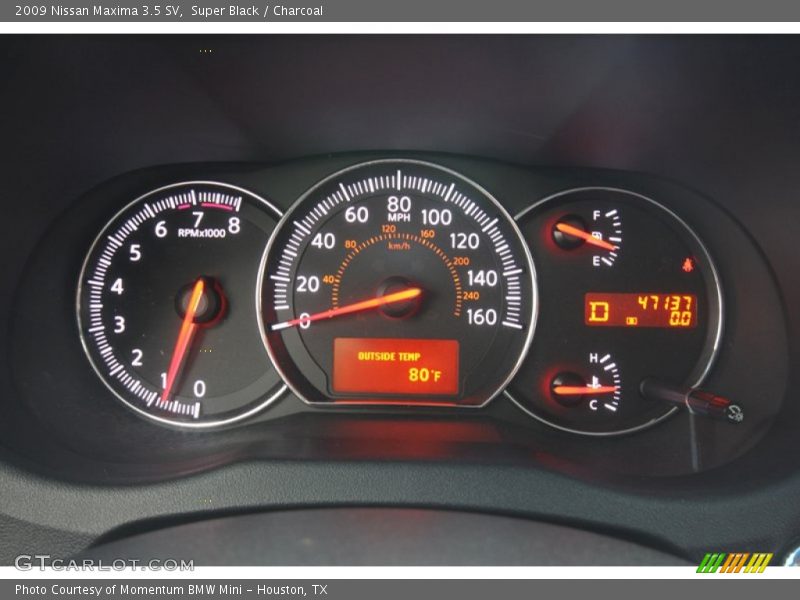 Super Black / Charcoal 2009 Nissan Maxima 3.5 SV