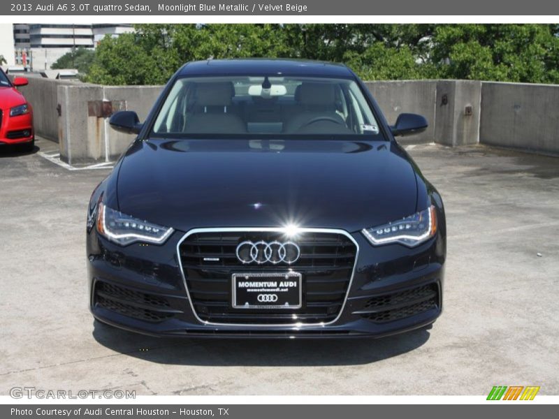 Moonlight Blue Metallic / Velvet Beige 2013 Audi A6 3.0T quattro Sedan