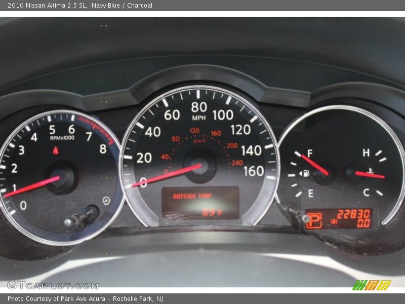 Navy Blue / Charcoal 2010 Nissan Altima 2.5 SL