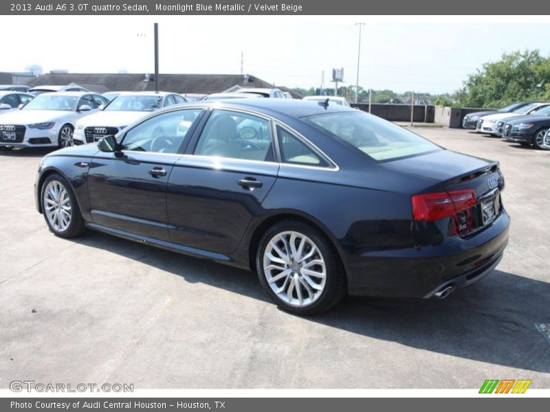 Moonlight Blue Metallic / Velvet Beige 2013 Audi A6 3.0T quattro Sedan
