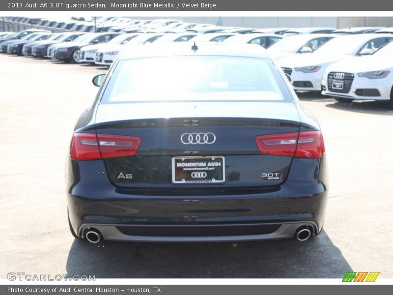 Moonlight Blue Metallic / Velvet Beige 2013 Audi A6 3.0T quattro Sedan