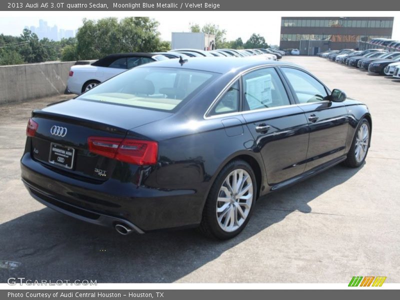 Moonlight Blue Metallic / Velvet Beige 2013 Audi A6 3.0T quattro Sedan
