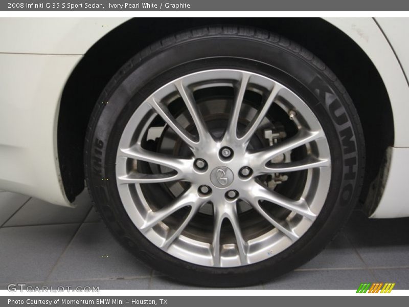Ivory Pearl White / Graphite 2008 Infiniti G 35 S Sport Sedan