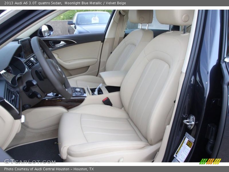 Moonlight Blue Metallic / Velvet Beige 2013 Audi A6 3.0T quattro Sedan