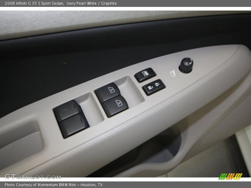 Ivory Pearl White / Graphite 2008 Infiniti G 35 S Sport Sedan