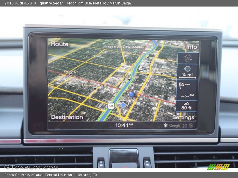 Moonlight Blue Metallic / Velvet Beige 2013 Audi A6 3.0T quattro Sedan
