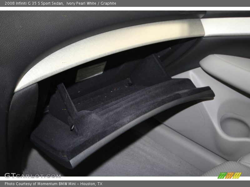 Ivory Pearl White / Graphite 2008 Infiniti G 35 S Sport Sedan